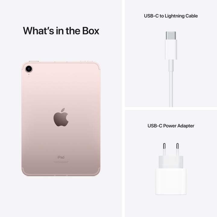 Actual product image Apple iPad mini 2021 (6.Gen) (5G, 8.30", 256 GB, Pink)
