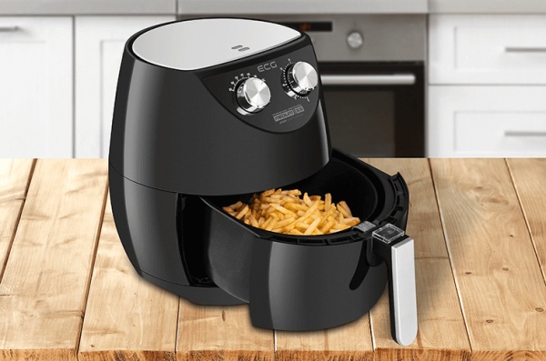 Actual product image ECG AF 3500 fryer Single Hot air fryer Black, Stainless steel