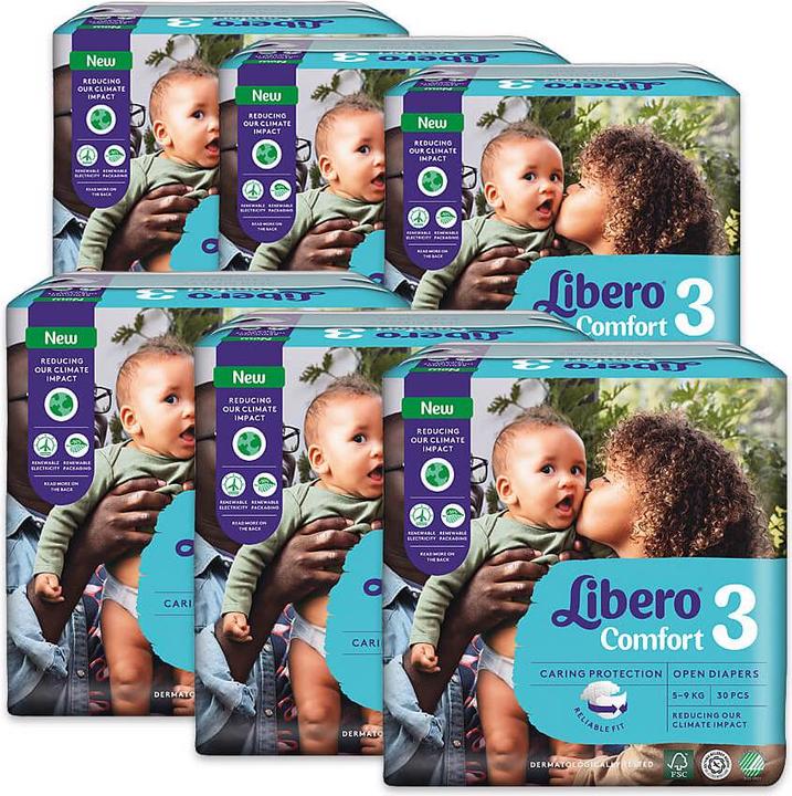 Actual product image Libero Comfort (Size 3, Monthly box, 180 Piece)