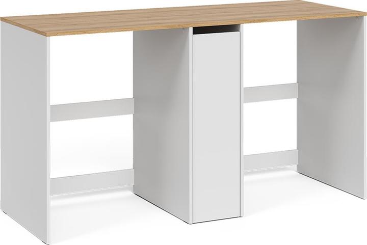 Actual product image Vicco Washing machine cabinet Viktor, White/Artisan oak, 159.8 x 88.2 cm with 3 compartments