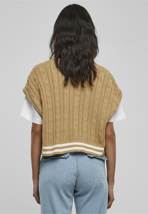 Produktbild Urban Classics Ladies Cropped Knit College Slipover (L)