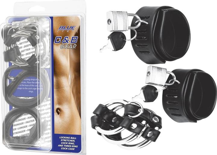 Actual product image Blue Line C&B GEAR Locking Ball Stretcher & Cock Cage