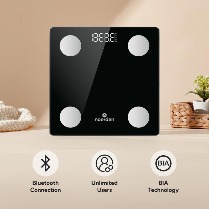 Produktbild Noerden VITA Smarte Personenwaage mit Bluetooth schwarz