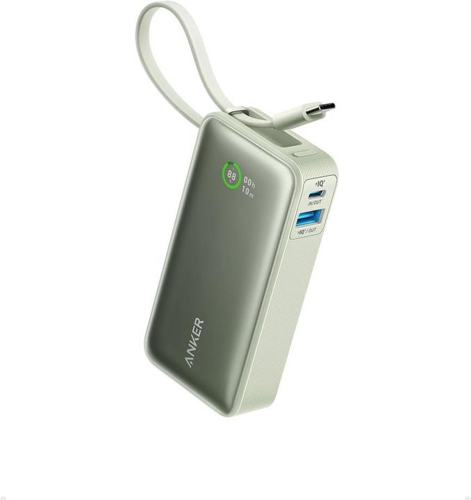 Image du produit Anker 545 Nano Power Bank 10000mAh PD 30W vert (10000 mAh, 30 W, 30 Wh)