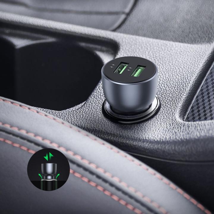 Actual product image Ugreen Dual USB Car Charger QuickCharge 3.0 36 Watt