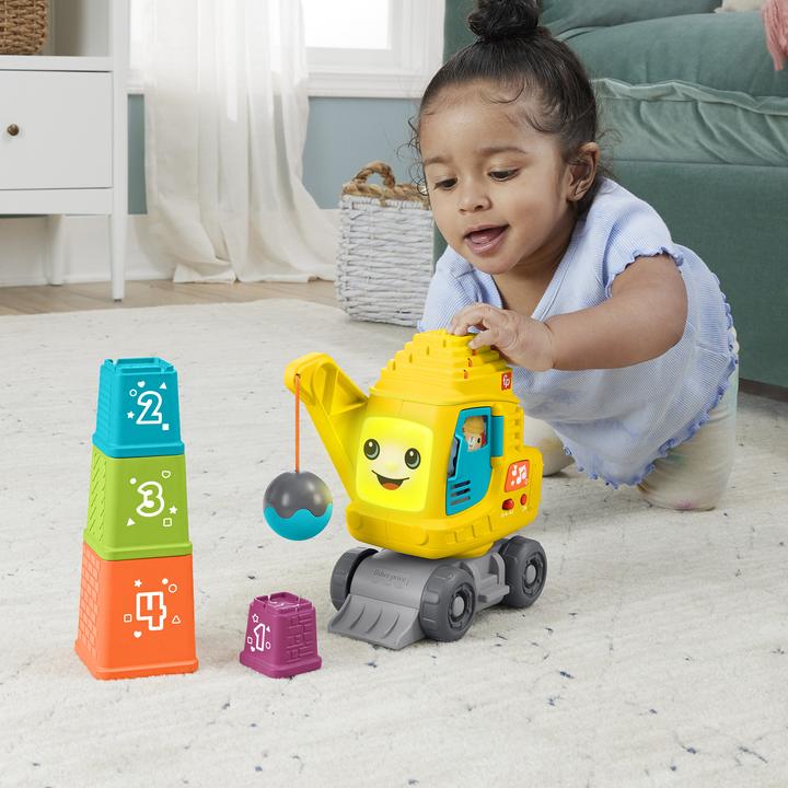 Actual product image Fisher-Price Count & Stack Crane- (D, F, E)