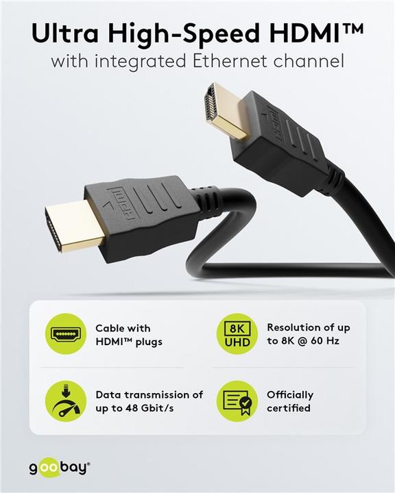 Produktbild Goobay HDMI – HDMI (1 m, HDMI, 2.1)