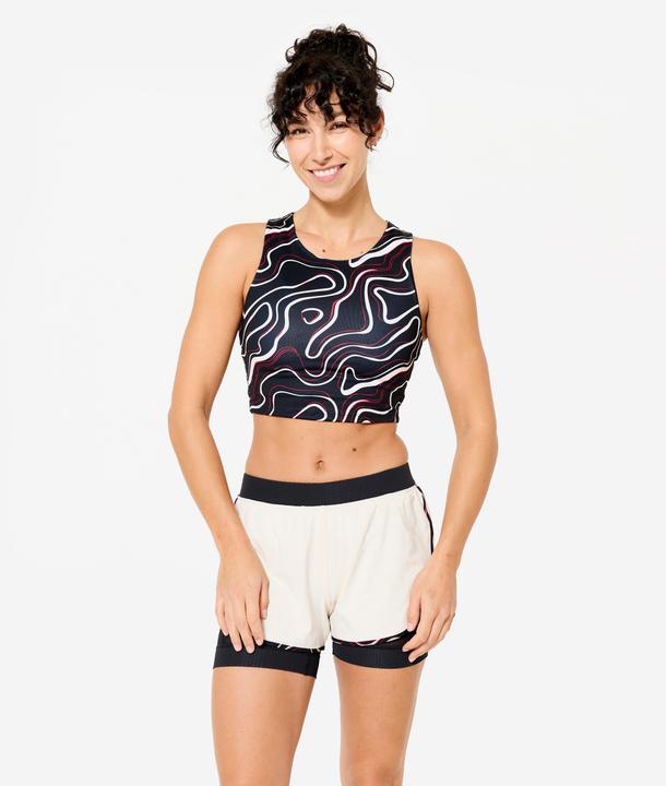 Actual product image Domyos Crop Top Damen - schwarz (S)