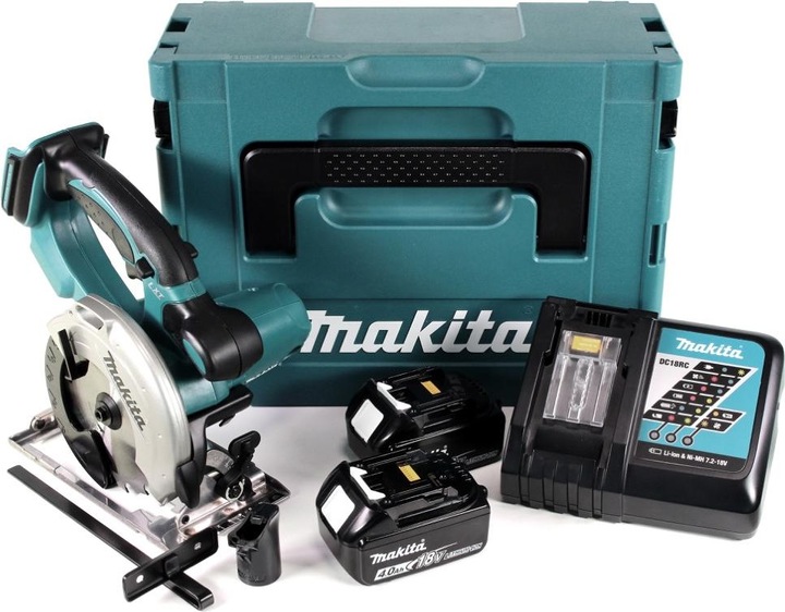 Immagine prodotto Makita DSS 501 RMJ Sega circolare a batteria 18V 136 mm in valigetta Makpac + 2x Batterie 4,0 Ah + C