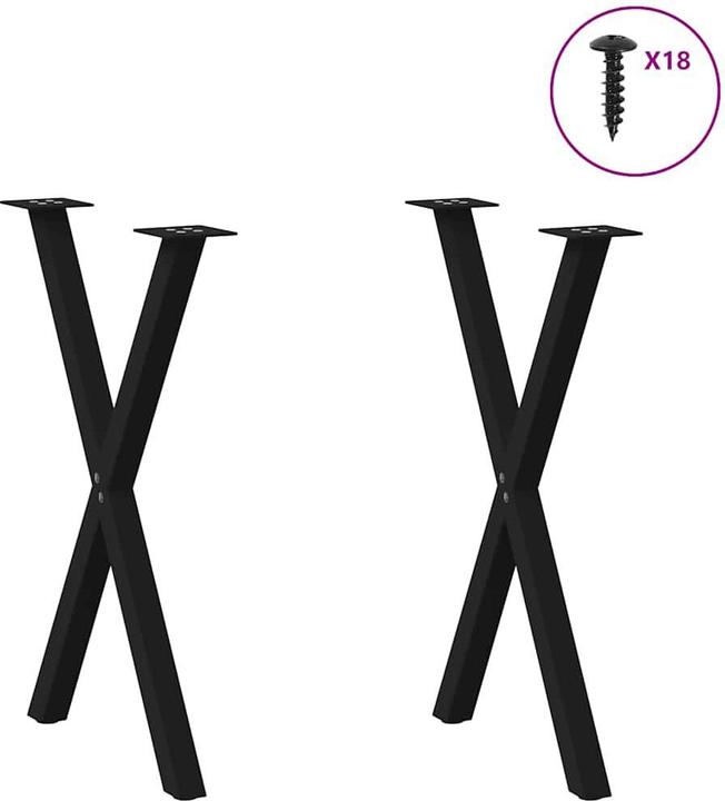 Image du produit vidaXL Pieds de table de salle à manger