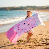 Actual product image Peppa Pig Strandbadetuch Hellrosa 70 X 140 Cm (140 x 70 cm)
