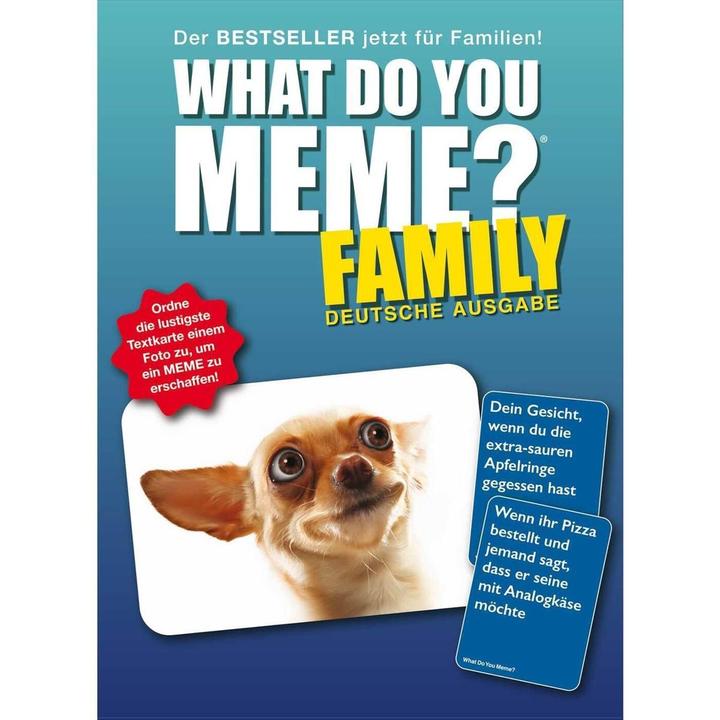 Actual product image What Do You Meme Family Edition (German)