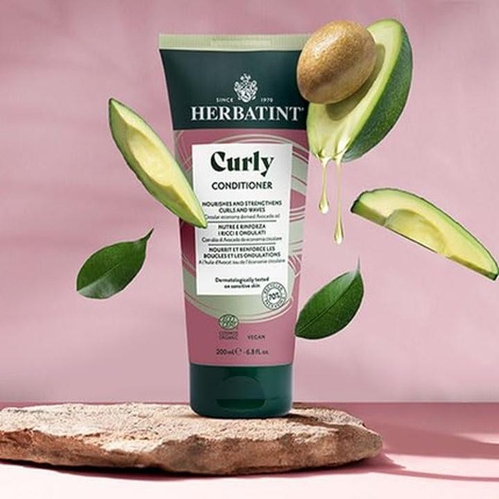 Produktbild Herbatint Curly Conditioner 200ml Biologische Pflegespülung für lockiges oder gewelltes Haar Ecocert Cert (200 ml)