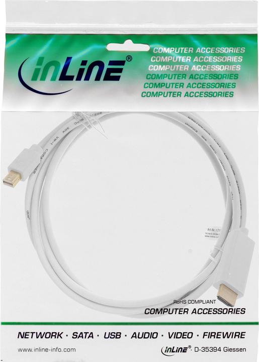 Produktbild InLine HDMI (Typ A) — Mini DisplayPort (1 m, HDMI)