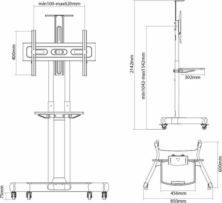 Produktbild Neomounts NM-M1700 (Universal, 75", 50 kg)
