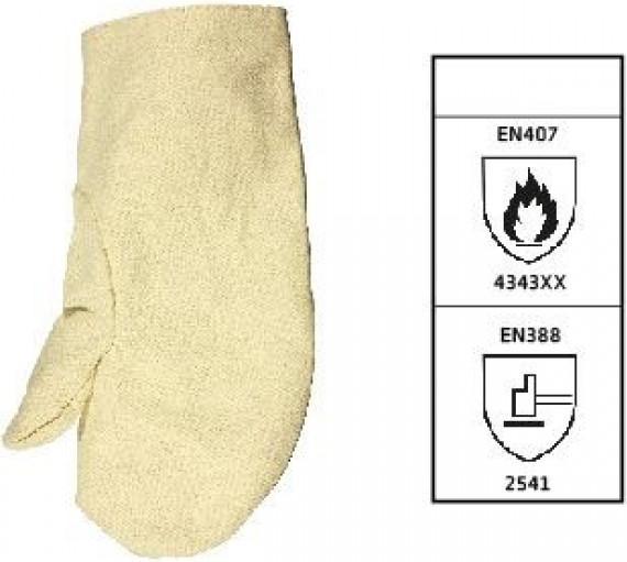 Image du produit Elmag - Schweisser-Hitzeschutz-Fausthandsch. (1 Stk.) XL, Gr. 10, L 32 cm, kurzfristig bis 500°C (XL)