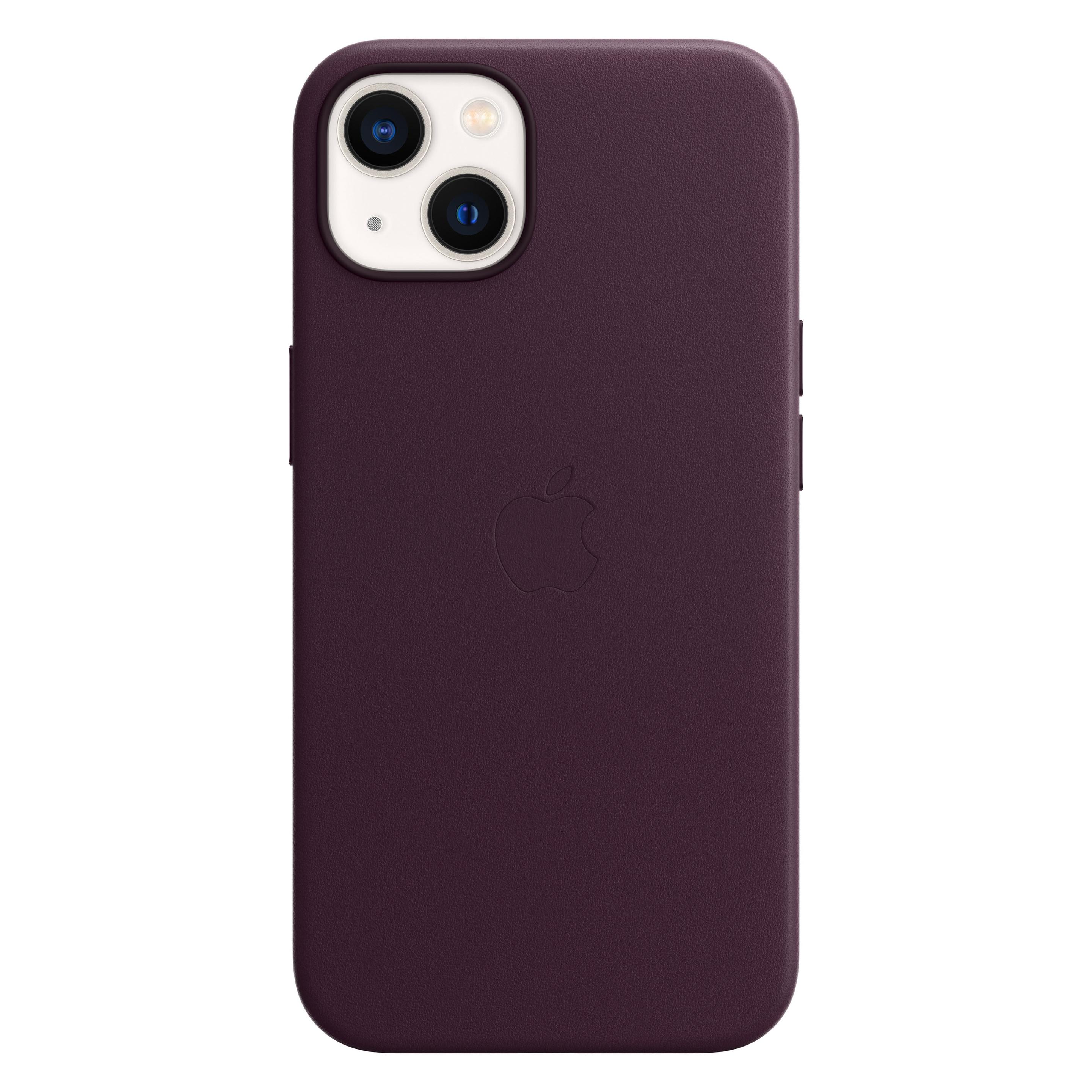 Apple Leder Case mit MagSafe (Apple iPhone 13), Smartphone Hülle, Rot