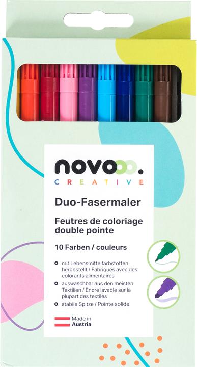 Produktbild Novooo Fasermaler Duo (10x)