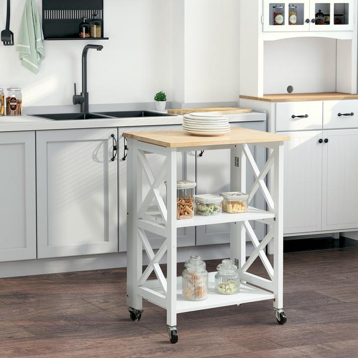 Produktbild Homcom Küchenwagen mit Rollen