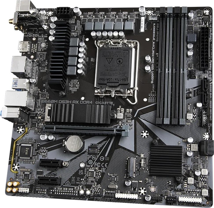 Image du produit Gigabyte MB DS3H AX DDR4 B660,S1700,mATX,Intel (LGA 1700, Intel B660, mATX)