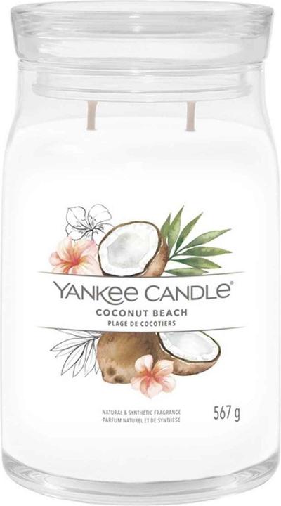 Actual product image Yankee Candle Duftkerze Coconut Beach Signature Large Jar
