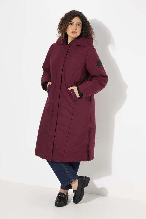 Immagine prodotto Ulla Popken Cappotto imbottito HYPRAR con zip a cursore doppio, collo alto e materiale riciclato (42, 44)