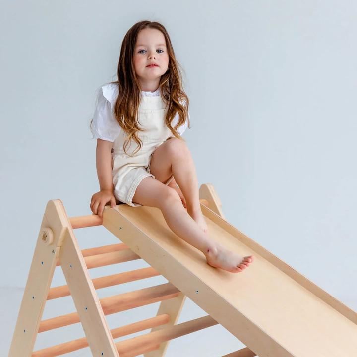 Actual product image Montessori Ladder + 2 double-sided boards + wooden swing set - colour light ® by busy kids