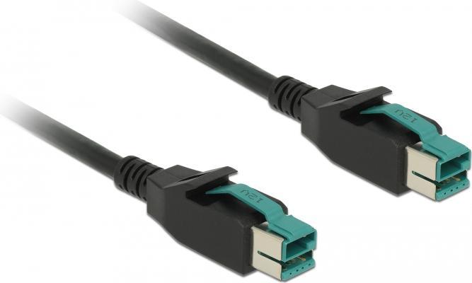 Actual product image Delock 85493 PoweredUSB cable plug 12 V (2 m, USB 2.0)