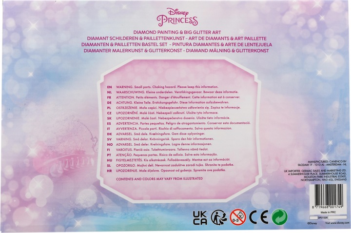Produktbild Canenco Disney Princess Diamantmalerei und Glitzerkunst