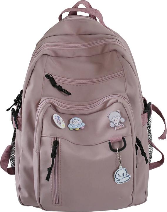 Actual product image Only-Bags.Store Large Student Backpack Badge Backpack Schoolbag High Capacity Backpack Cute Leisure