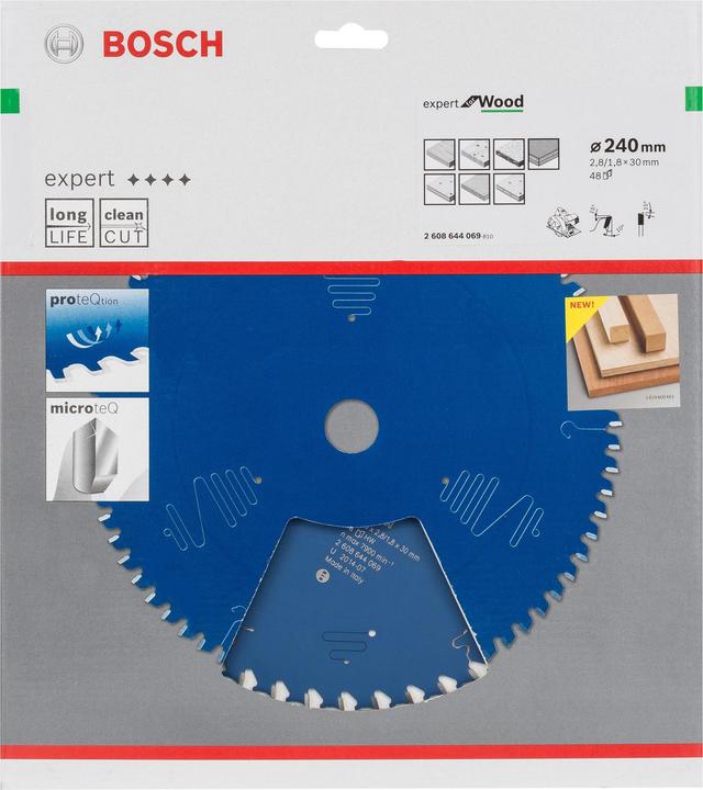 Produktbild Bosch Professional Zubehör Kreissägeblatt Expert for Wood, 240 x 30 x 2,8 mm, 48