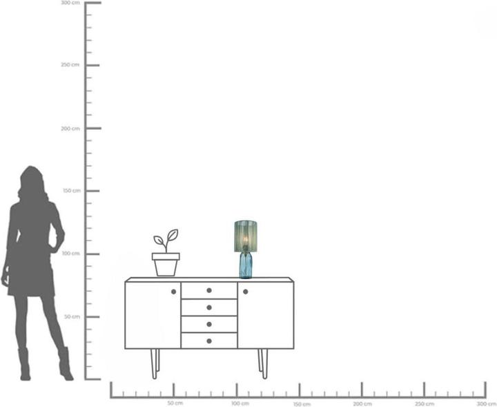 Image du produit Kare Design Lampe de table Vecchio Bleu 42cm