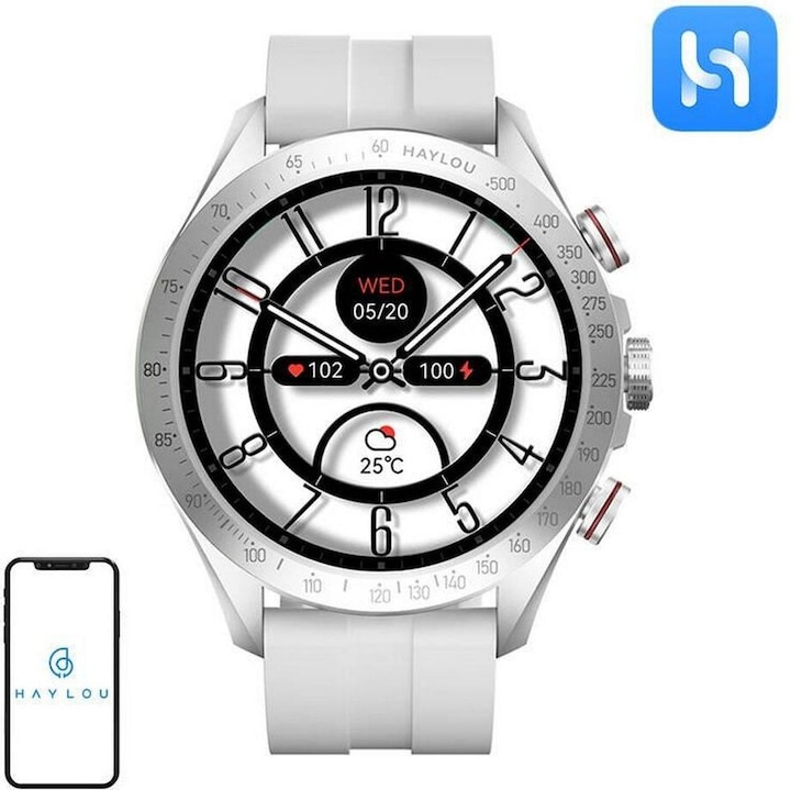 Actual product image Haylou Solar Pro smartwatch (silver)