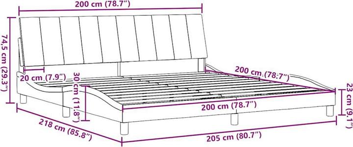 Image du produit vidaXL Bettgestell (200 x 200 cm)