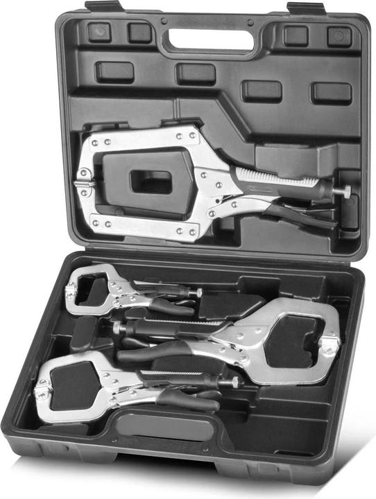 Actual product image Stahlwerk Gripzangen Set 4-teilig C-Form 6 bis 14 Zoll inklusive Transportkoffer (380 mm)