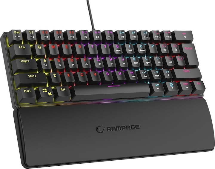 Rampage Plower K60 RMP Blue Switch Keyboard (PLOWER K60) (DE, Cable)