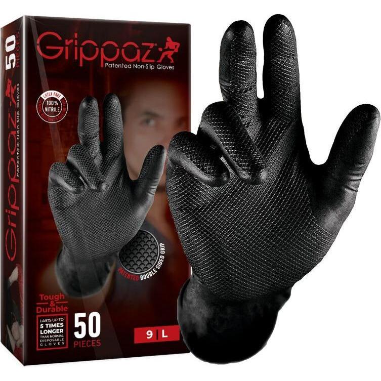 Thumbnail - Grippaz, Schutzhandschuhe, Nitrilow 246 Juodas 50 BL (XL)