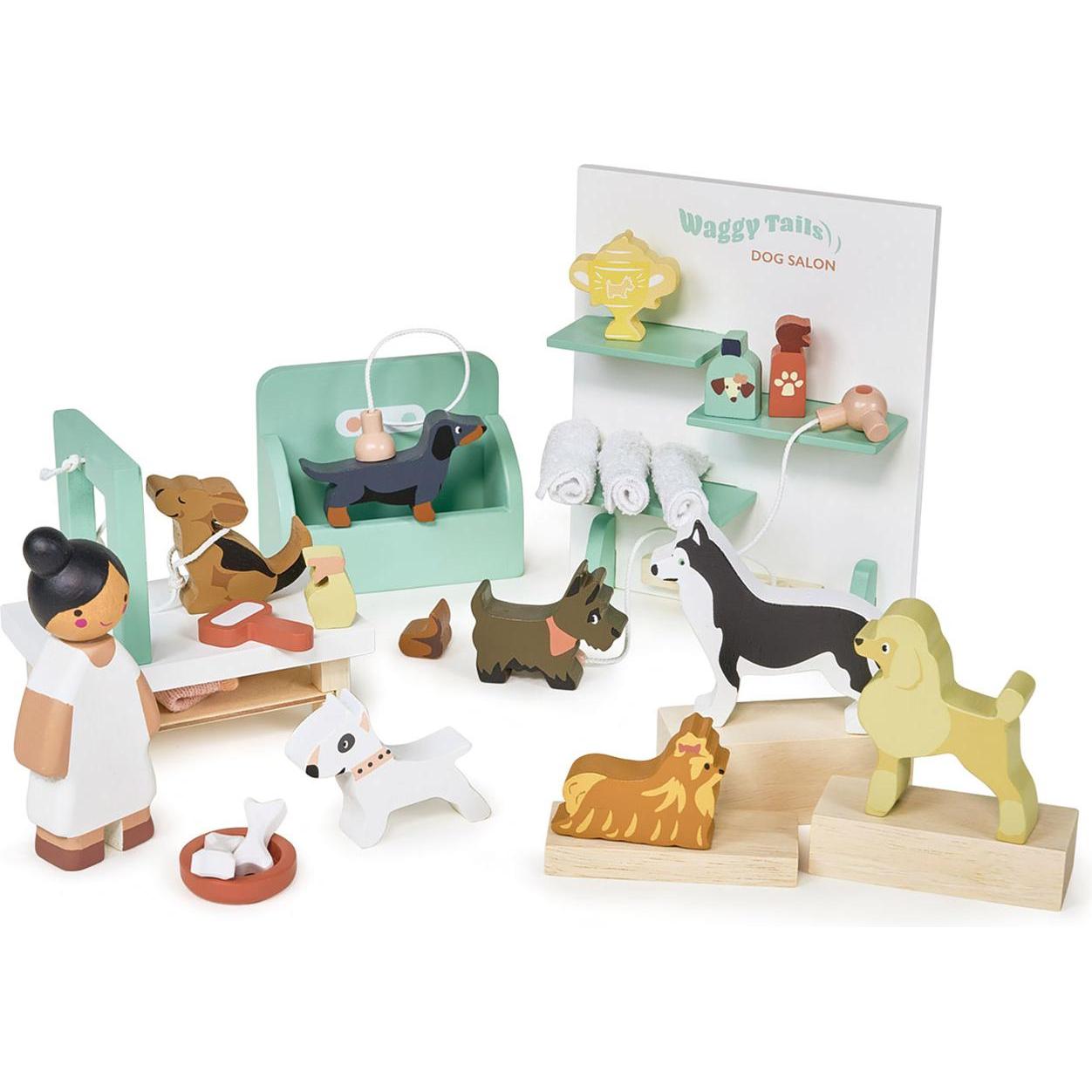 Tender Leaf Toys Hundesalon Waggy Tails
