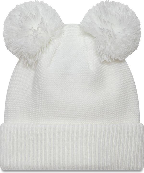 Actual product image New Era Ladies Double Bobble Winter Hat Ny Yankees White