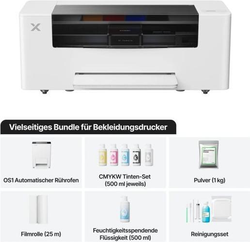 Produktbild XTool X-Tool Textildrucker Stoffdrucker inkl. Ofen – Ready2Use (Thermodirekt)