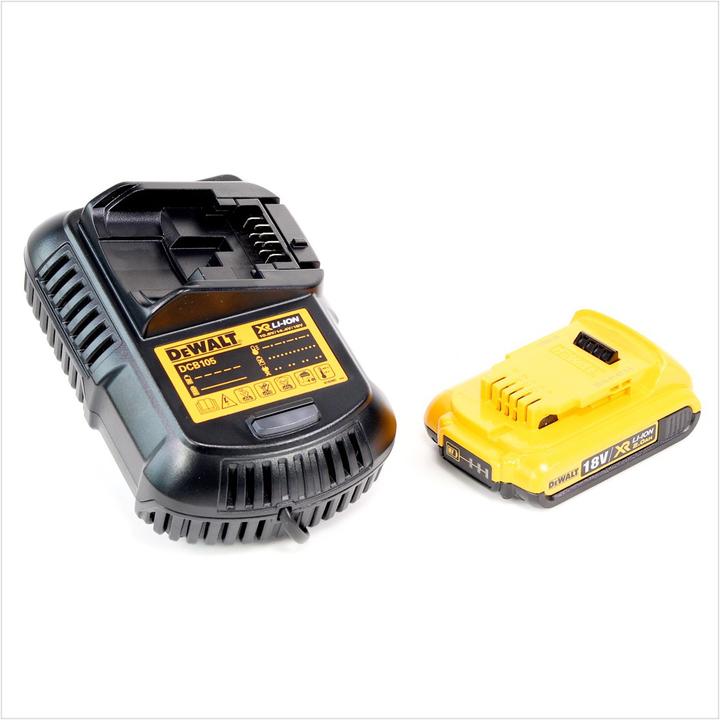 Produktbild DeWalt DCD 791 D1 Akku Bohrschrauber Brushless 18V 70 Nm + 1x Akku 2,0 Ah + 1x Schnelladegerät in TS