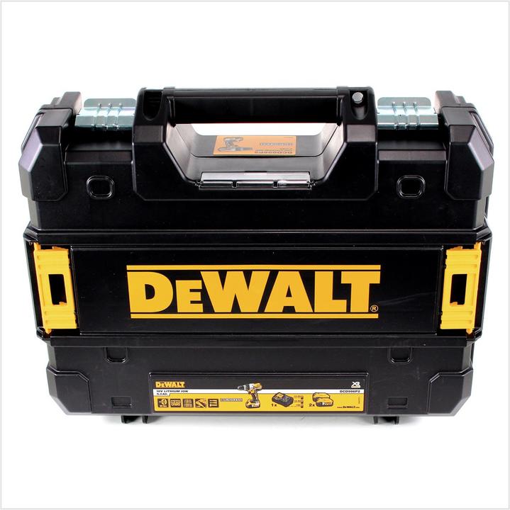 Produktbild DeWalt DCD 996 P1 Akku Schlagbohrschrauber 18V 95Nm Brushless + 1x Akku 5,0Ah + Ladegerät + TSTAK (Akkubetrieb)