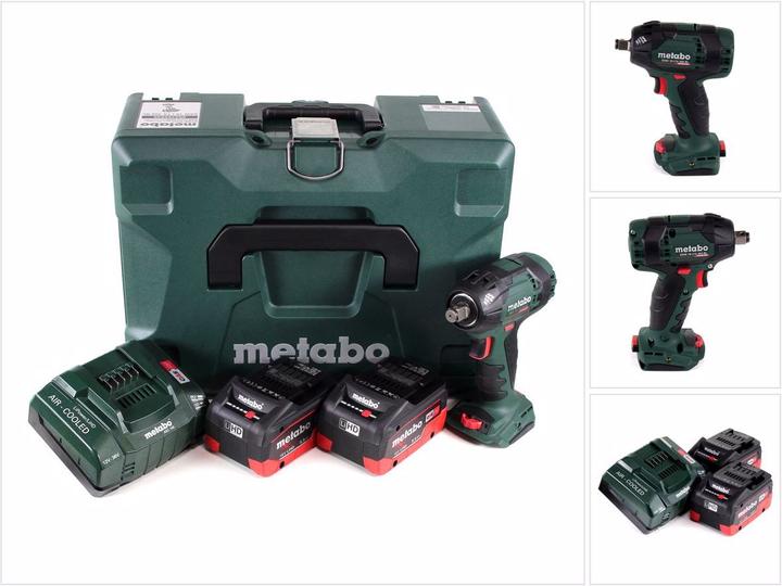 Produktbild Metabo SSW 18 LTX 300 BL Akku Schlagschrauber 18V 300Nm 1/2" Brushless ( 602395840 ) + 2x Akku 5,5Ah (Akkubetrieb)