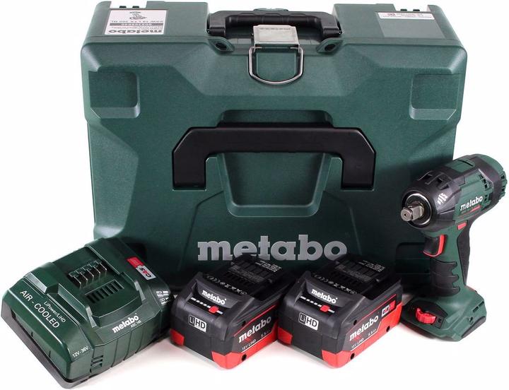 Produktbild Metabo SSW 18 LTX 300 BL Akku Schlagschrauber 18V 300Nm 1/2" Brushless ( 602395840 ) + 2x Akku 5,5Ah (Akkubetrieb)