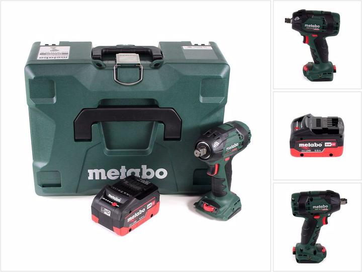 Produktbild Metabo SSW 18 LTX 300 BL Akku Schlagschrauber 18V 300Nm 1/2" Brushless ( 602395840 ) + 1x Akku 5,5Ah (Akkubetrieb)
