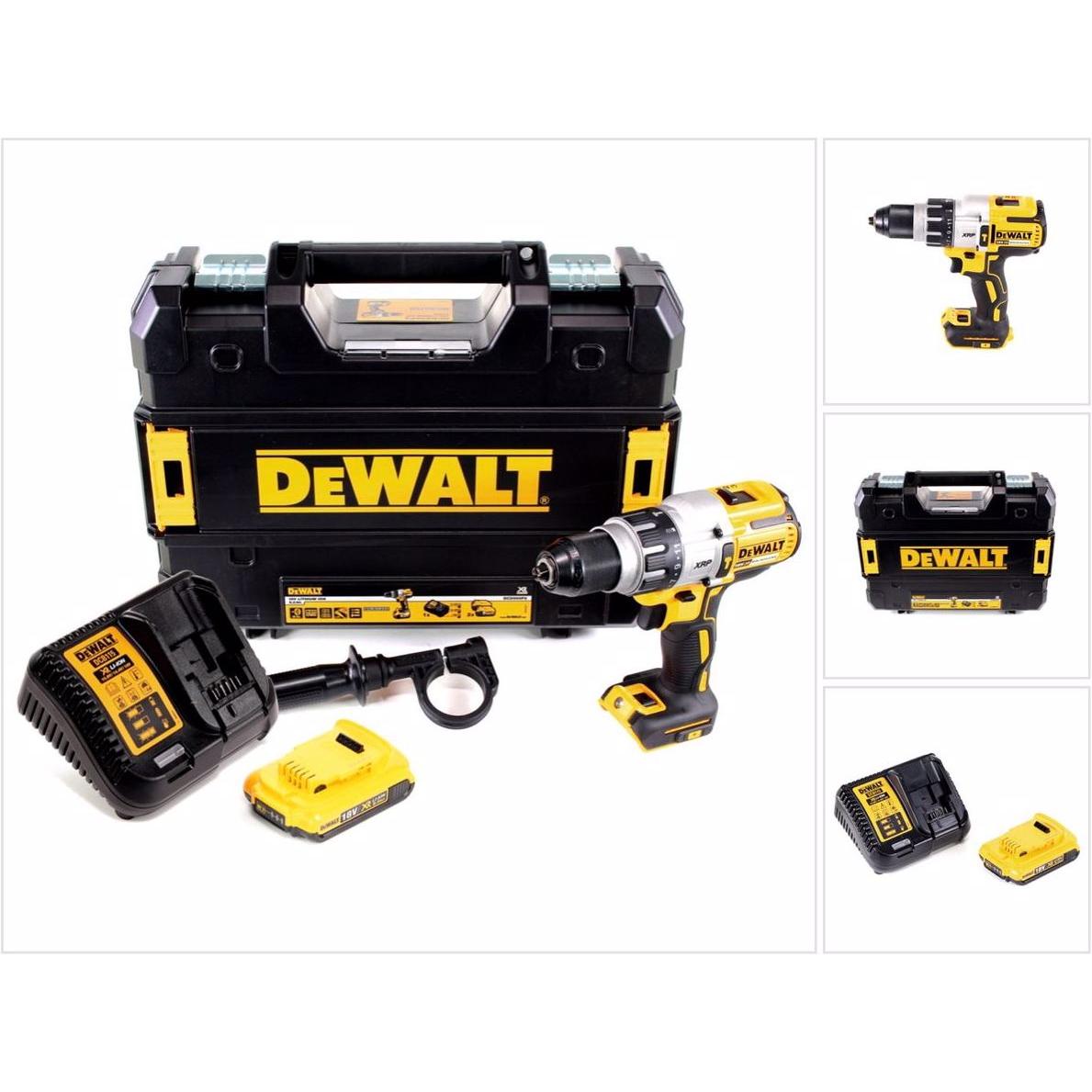 DeWalt, Bohrmaschine + Akkuschrauber, DCD 996 Akku Schlagbohrschrauber 18V 95Nm Brushless + 1x Akku 2,0Ah + Schnellladeg...