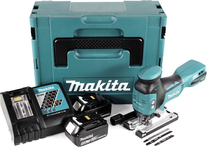 Produktbild Makita DJV 181 RTJ Akku Pendelhubstichsäge 18V Brushless + 2x Akku 5,0Ah + Ladegerät + Makpac