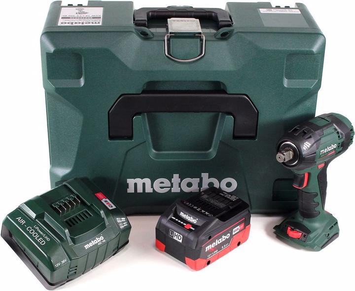 Produktbild Metabo SSW 18 LTX 300 BL Akku Schlagschrauber 18V 480Nm 1/2" Brushless ( 602395840 ) + 1x Akku 5,5Ah (Akkubetrieb)