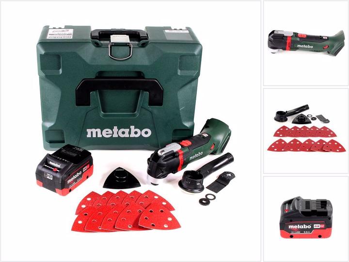 Actual product image Metabo MT 18 LTX Battery multitool 18V ( 613021840 ) OIS/Starlock compatible + 1x battery 5,5Ah + case