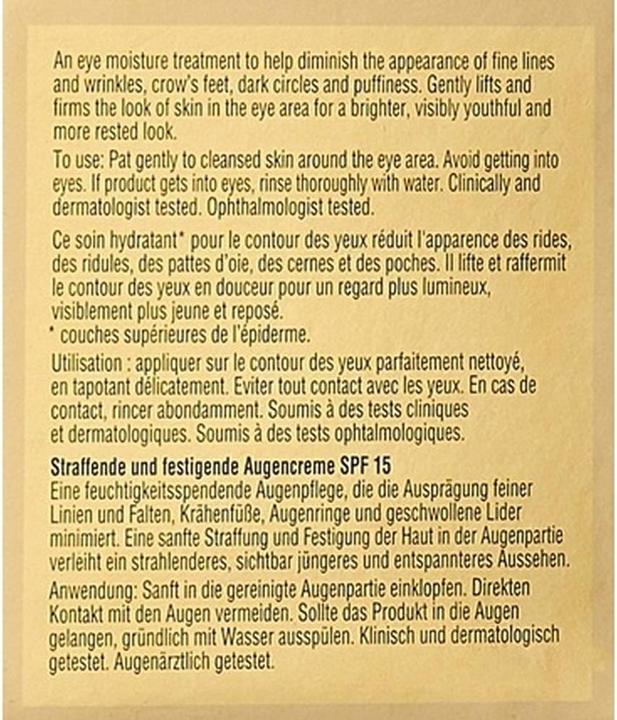 Produktbild Elizabeth Arden Ceramide Plump Perfect Ultra Lift and Firm Eye Cream (Augenpflege Crème, 15 ml)